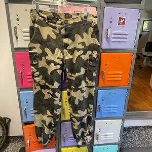 Fashion Nova Olive Camouflage Pants